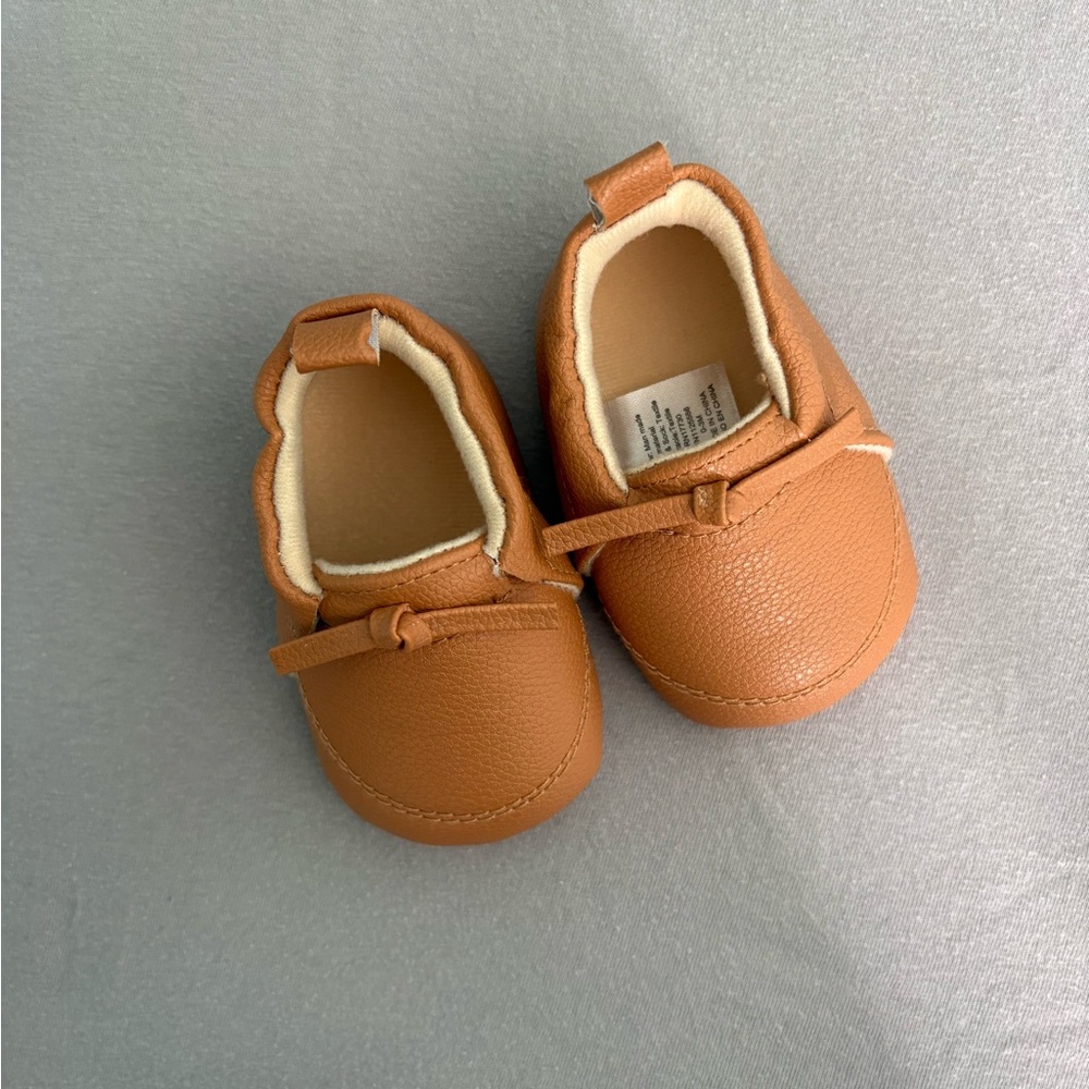 Brown Leather Infant Shoes